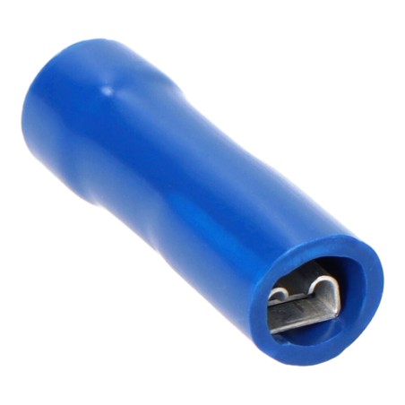 Terminal aislado azul hembra faston 2,8 mm, bolsa 100 uds