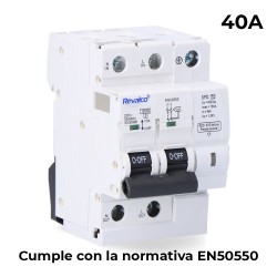 Iga 2p 40a c 10ka - protector de sobretension permanente segun normativa en-50550 y transitorio 5-15ka 275v