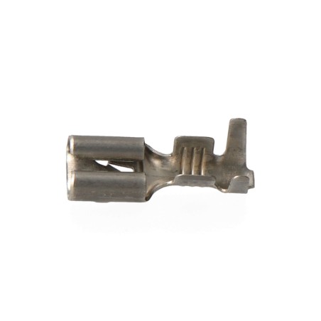 Terminal faston con sujeción 4,8 mm hembra, bolsa 100 uds