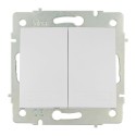 Doble conmutador/interruptor 10ax 250v serie europa solera erp12qc