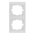 Marco vertical para 2 elementos blanco 81x154x10mm serie europa solera erp62u