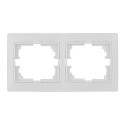 Marco para 2 elementos horizontal blanco 154x81x10mm serie europa solera erp72u