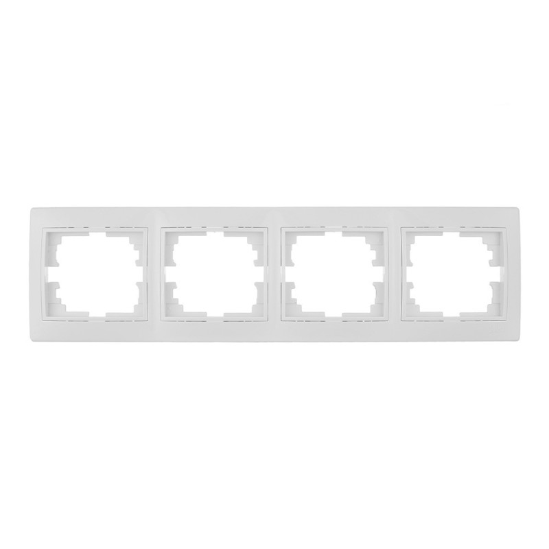 Marco horizontal para 4 elementos blanco 296x81x10mm serie europa solera erp74u