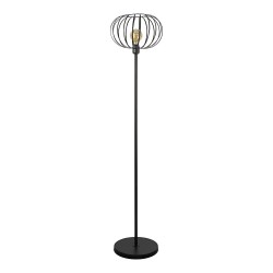 Lámpara de pie (salon) vintage e27 60 w color negro ø35 x 150 cm