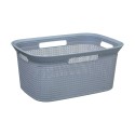 Cesto para la ropa color gris 45 l 59 x 41 x 27,5 cm