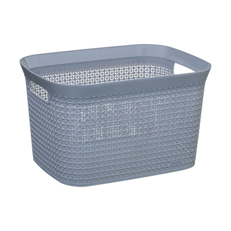 Cesto para ropa 25 l, color gris 41,5 x 31,2 x 25,7 cm