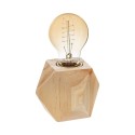 Lampara de mesa de madera 8 x 7,5 cm e27 (bombilla no incluida)