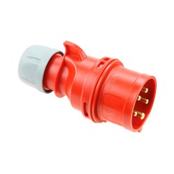 Clavija cetac 3p+n+t roja 32a 400v~ ip44