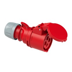 Base aerea cetac 3p+t roja 32a 400v~ ip44