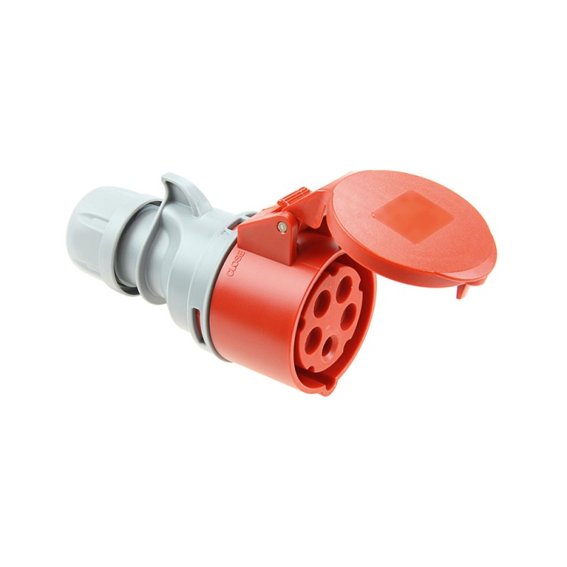 Base aerea cetac 3p+n+t roja 32a 400v~ ip44
