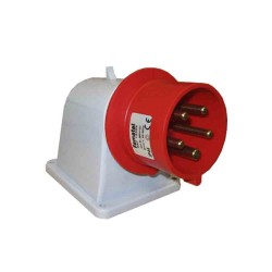 Clavija cetac superficie 3p+n+t roja 32a 400v~ ip44