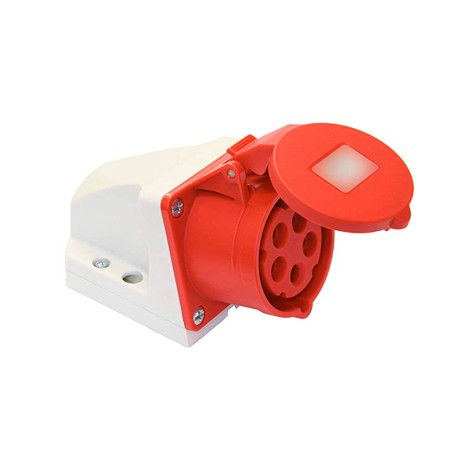 Base cetac superficie 3p+n+t roja 32a 400v~ ip44