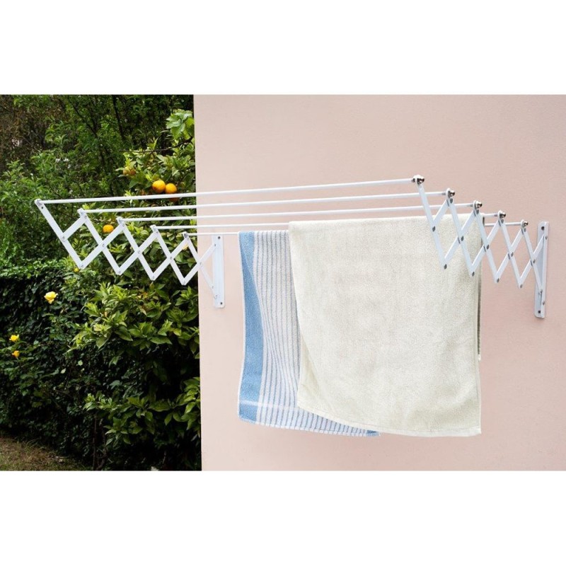 Tendedero acero epoxi blanco, tendido 100 cm