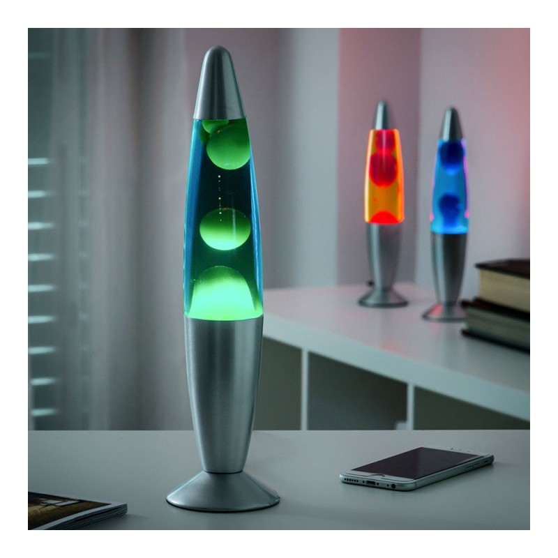 Lámpara de lava magma 25 w color verde