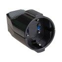 Base aerea t/tl 10/16 a 250 v negra (retractilada)