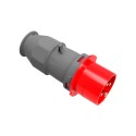 Clavija cetac 3p+t roja 16a 400v~ ip44 (envasada)