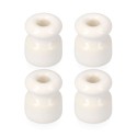 Aislador para cable trenzado blanco envasada (4 unid.) edm
