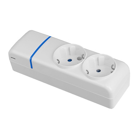 Base múltiple de 2 tomas 2p+t, 16 a 250 v