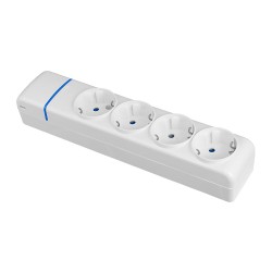 Base múltiple de 4 tomas 2p+t, 16 a 250 v