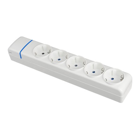 Base múltiple de 5 tomas 2p+t, 16 a 250 v