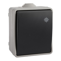 Conmutador/interruptor estanco 10 ax 250 v~ip54