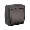 Conmutador / interruptor luminoso de superficie 10 ax 250 v~. serie mural