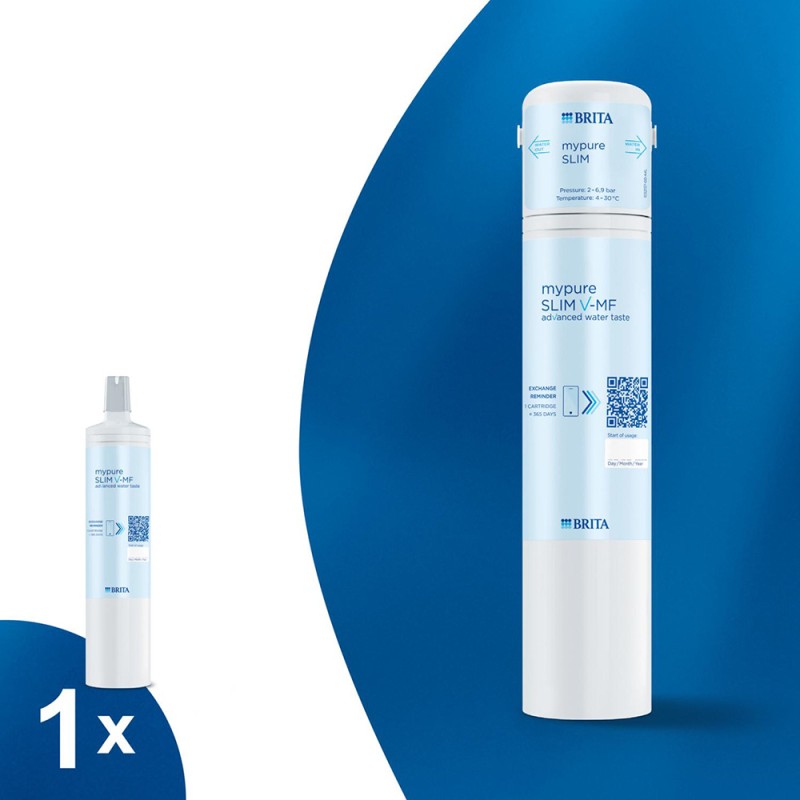 Sistema de filtración de agua para grifo mypure slim v-mf filtro para agua 1053236 brita