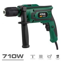 Taladro percutor 710 w, 295 x 65 x 210 mm