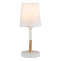 Lámpara de mesa blanca, e14 máx 40 w, ø 13 x 32 cm,