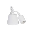 Lámpara colgante de silicona e27 60 w color blanco