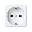 Base enchufe 2p+t schuko serie 27 blanco