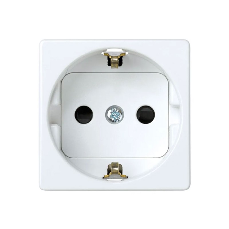 Base enchufe 2p+t schuko serie 27 blanco
