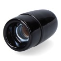 Portalámparas cerámico vintage e14, 60 w 250 v, negro, ø35 x 60 mm (retractilado)