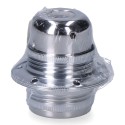 Portalámparas e27 metálico, 100 w 250 v, plata, ø60 x 40 mm (retractilado)