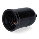Portalámparas obra con colgante e27, 4 a 250 v, negro, ø35 x 60 mm (retractilado)