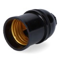 Portalámparas corriente e27 negro (retractilado)