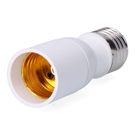 Alargador e27-e27 9 cm, blanco, ø32 x 89 mm (retractilado)