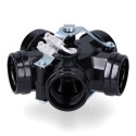 Portalámparas múltiple, 5 portalámparas e27, m10, 4 a 250 v, negro (retractilado)