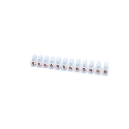 Regleta de conexión 12 polos 2,5 mm natural
