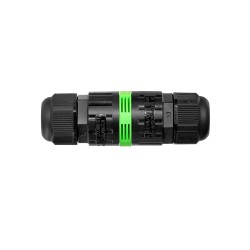 Conector estanco ip68 lineal 2 polos + tierra