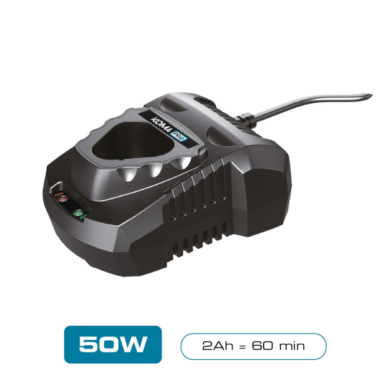 Cargador de bateria 2.0 ah 12 v, 50 w
