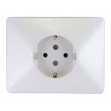 Base enchufe 2p+tt schuko 25a 380 v~ blanco