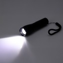Linterna led aluminio 12,5 cm, con zoom, 3 x aaa (no incluidas), negra, 125 x 30 x 30 mm