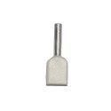 Puntera aislada 00,50 mm, doble, blanca, 100 uds
