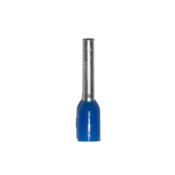 Puntera aislada 00,75 mm, azul, 100 uds