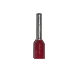 Puntera aislada 01,00 mm, roja, 100 uds