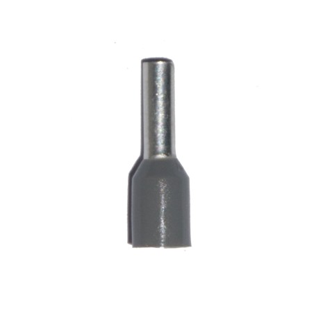 Puntera aislada 02,50 mm, gris, 100 uds