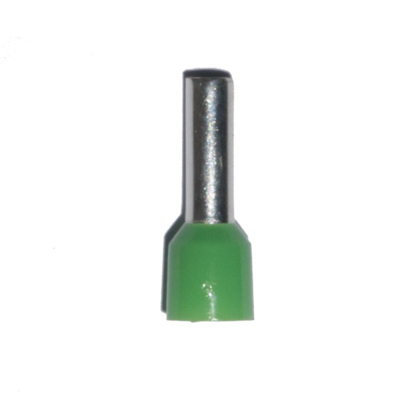 Puntera aislada 06,00 mm, verde, 100 uds