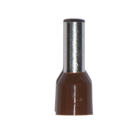 Puntera aislada 10,00 mm, marrón, 100 uds