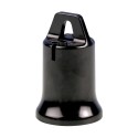 Portalámparas e-27 "provisional de obra" negro